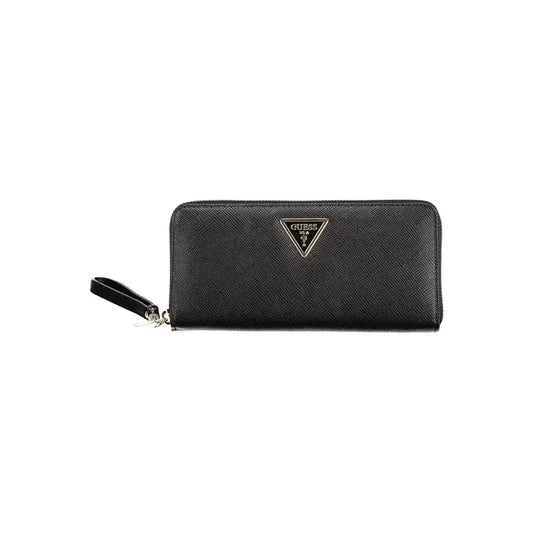 Guess Jeans Black Polyethylene Women Wallet Guess Jeans