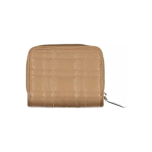 Calvin Klein Beige Polyester Women Wallet Calvin Klein