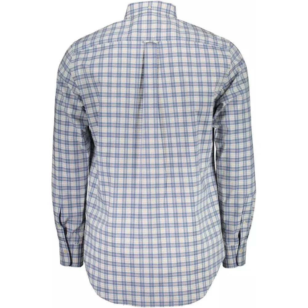 Gant Blue Cotton Men Shirt Gant