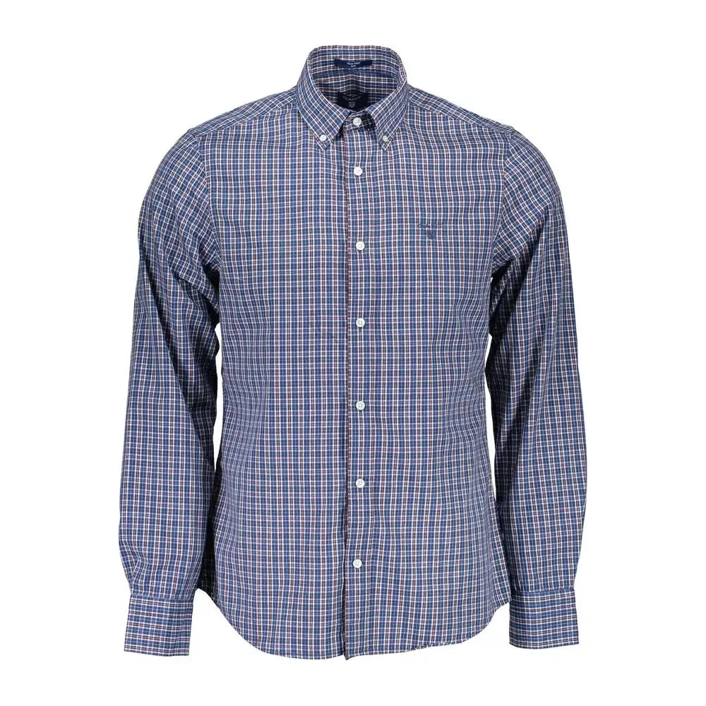 Gant Blue Cotton Men Shirt Gant