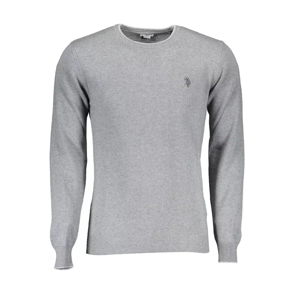 U.S. POLO ASSN. Gray Wool Men Sweater U.S. POLO ASSN.