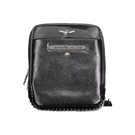 Aeronautica Militare Black Polyester Men Shoulder Bag Aeronautica Militare