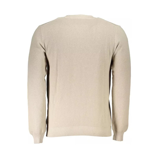 North Sails Beige Cotton Men Sweater North Sails