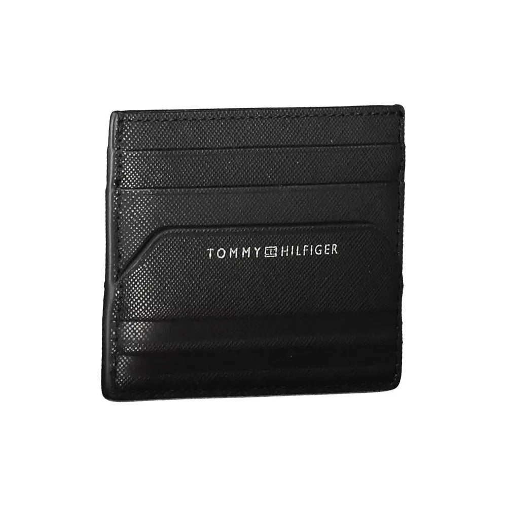 Tommy Hilfiger Black Leather Men Wallet Tommy Hilfiger