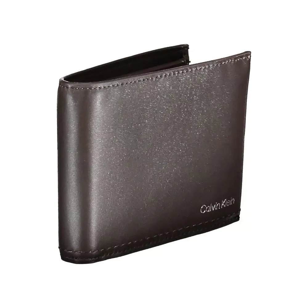 Calvin Klein Brown Leather Men Wallet Calvin Klein