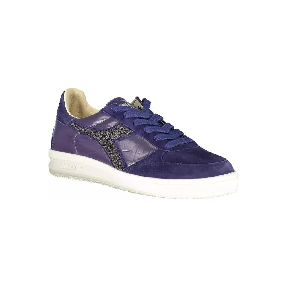 Diadora Blue Leather Women Sneaker Diadora