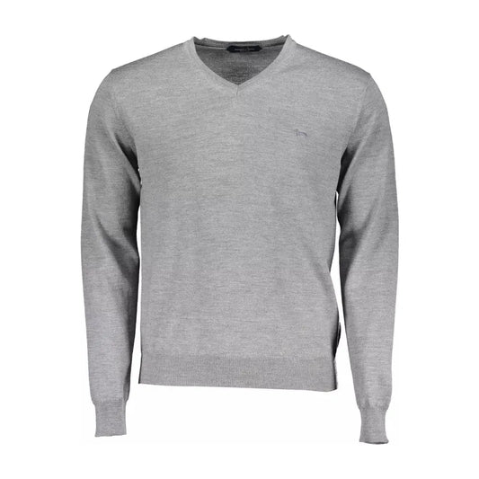 Harmont & Blaine Gray Wool Men Sweater Harmont & Blaine