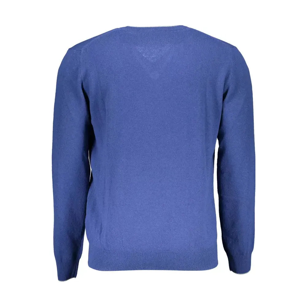 Harmont & Blaine Blue Wool Men Sweater Harmont & Blaine