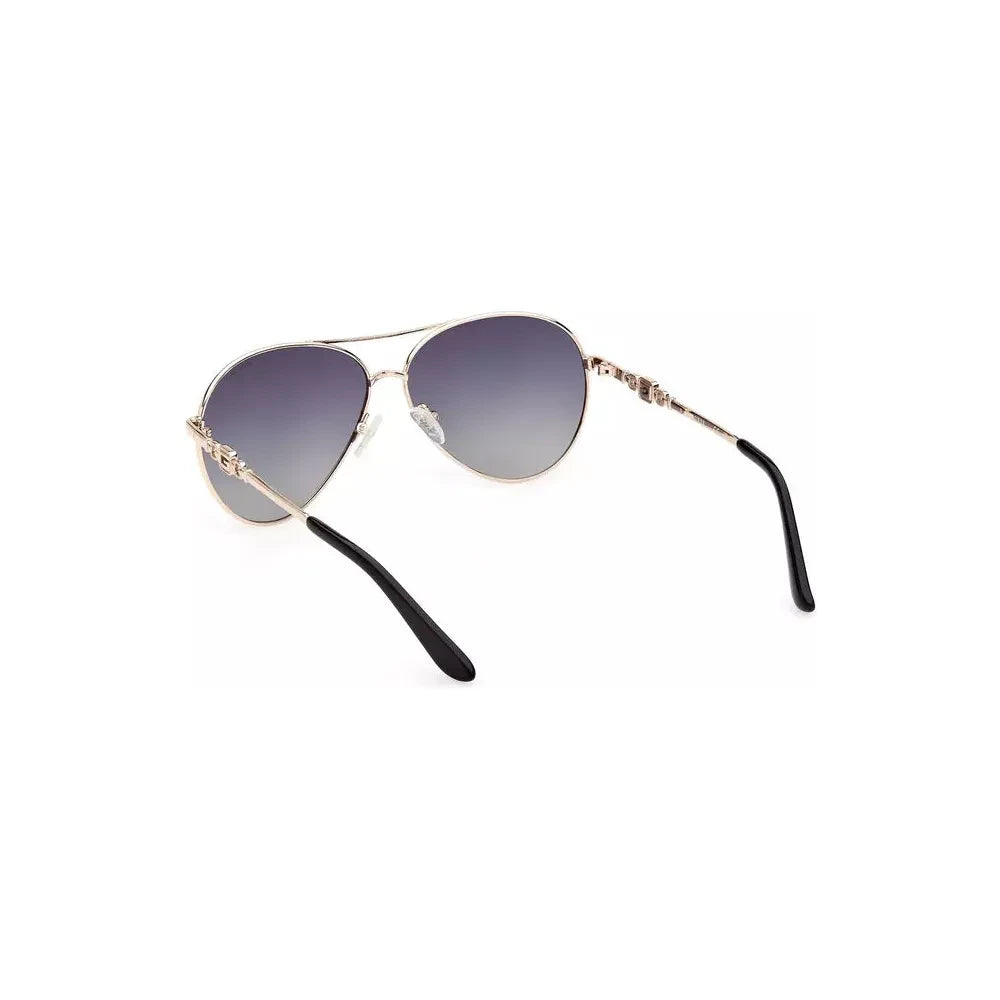 Guess Jeans Gold Metal Women Sunglass Guess Jeans