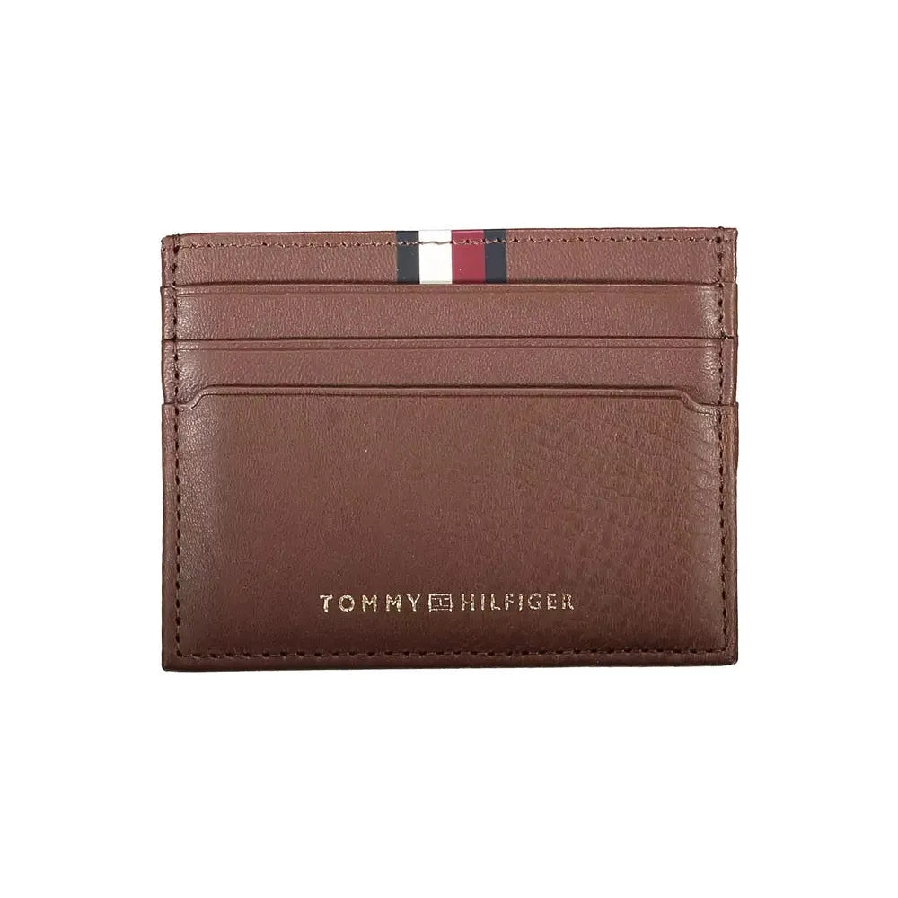 Tommy Hilfiger Brown Leather Men Wallet Tommy Hilfiger