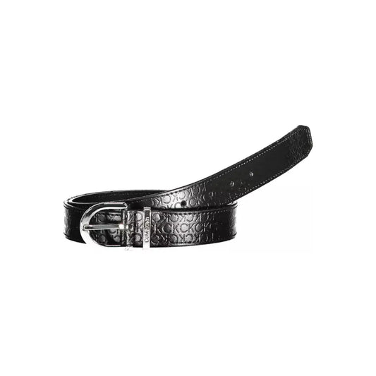 Calvin Klein Black Leather Women Belt Calvin Klein