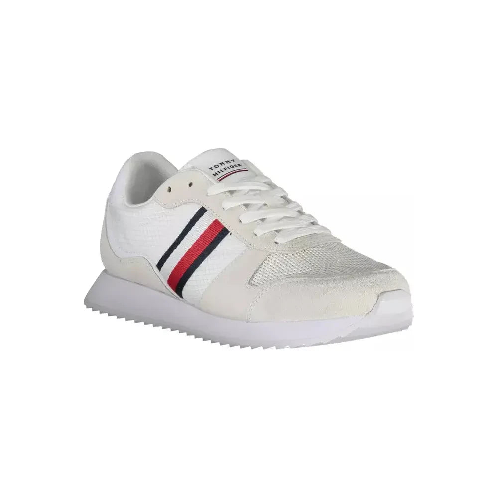 Tommy Hilfiger White Polyester Sneaker