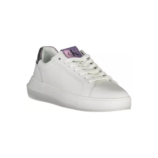 Calvin Klein White Leather Women Sneaker Calvin Klein