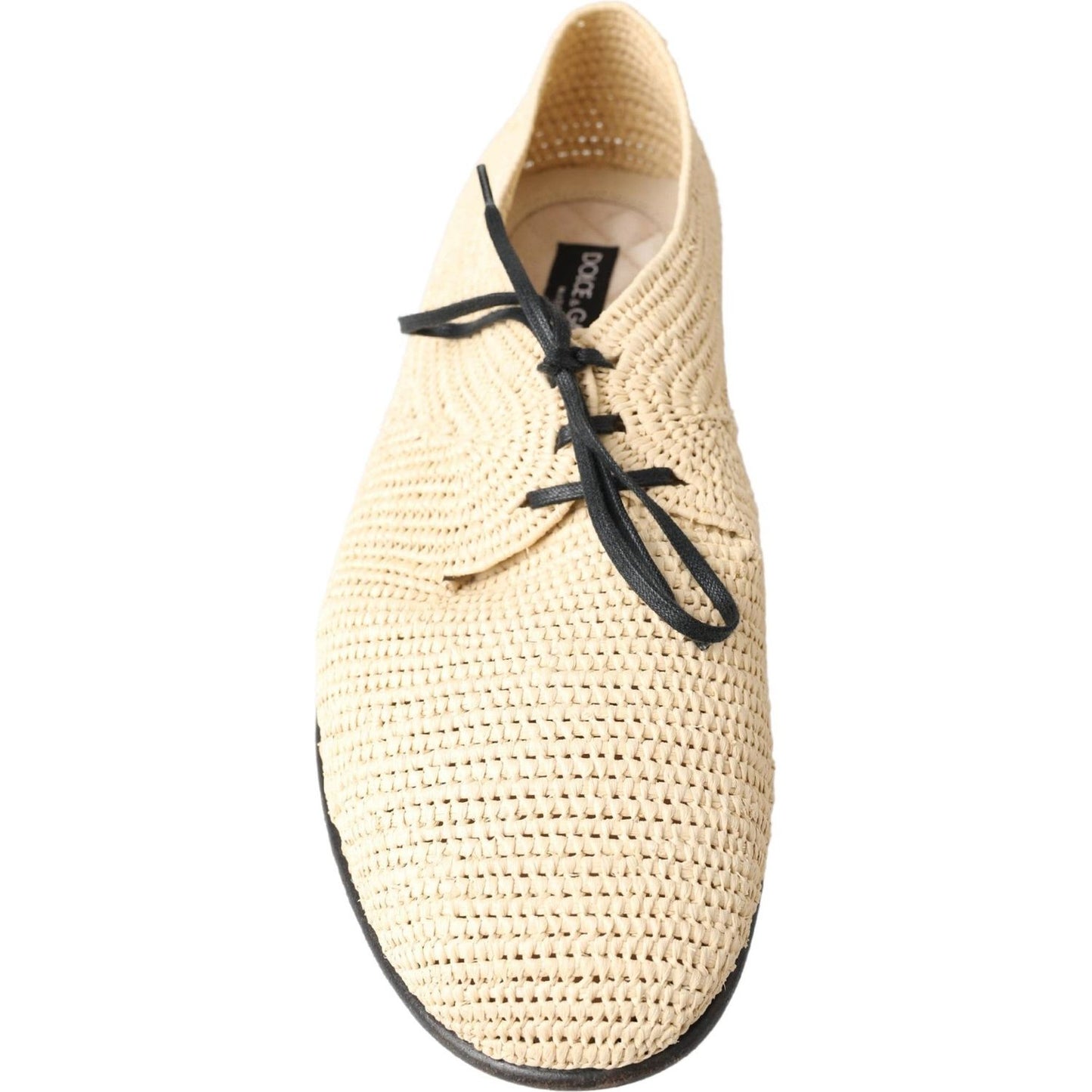 Dolce & Gabbana Chic Beige Derby Lace-Up Casual Men's Shoes Dolce & Gabbana