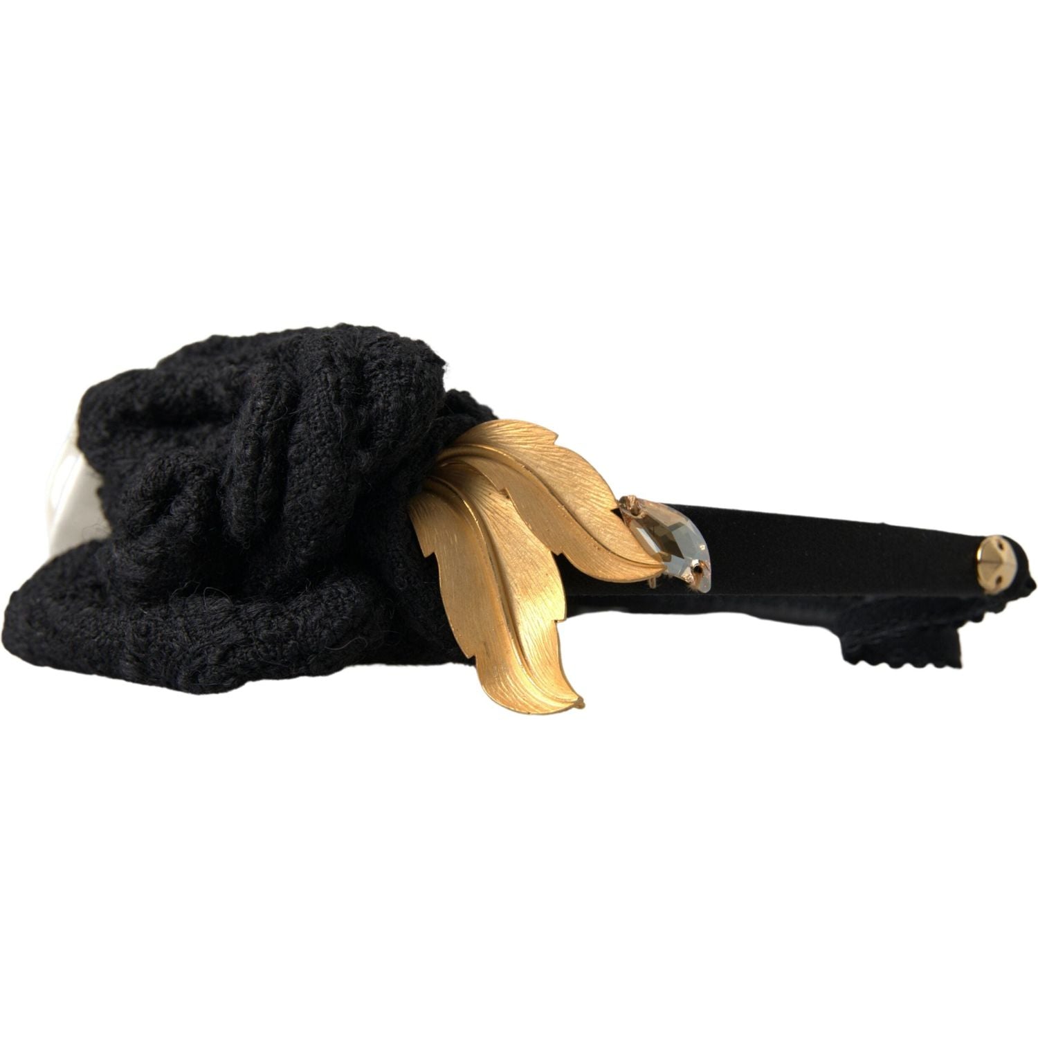 تاج حريري أنيق مزين بالكريستال من دولتشي آند غابانا