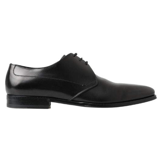 Dolce & Gabbana Classic Black Leather Derby Shoes Dolce & Gabbana