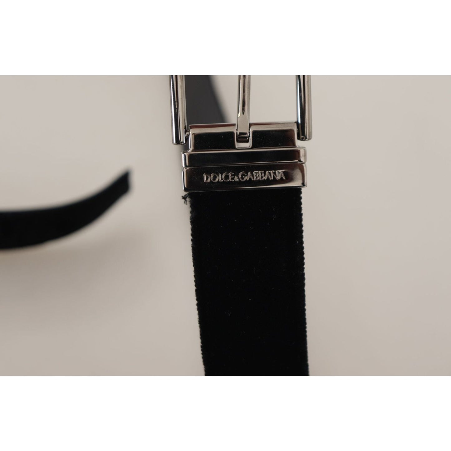 Dolce & Gabbana Sophisticated Velvet Leather Belt Dolce & Gabbana