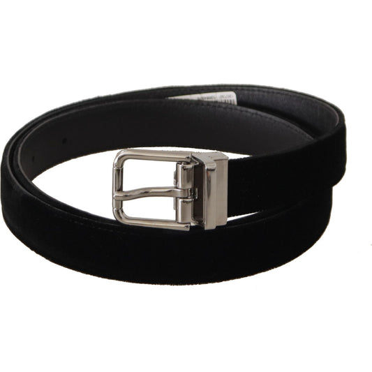 Dolce & Gabbana Elegant Velvet Designer Belt Dolce & Gabbana