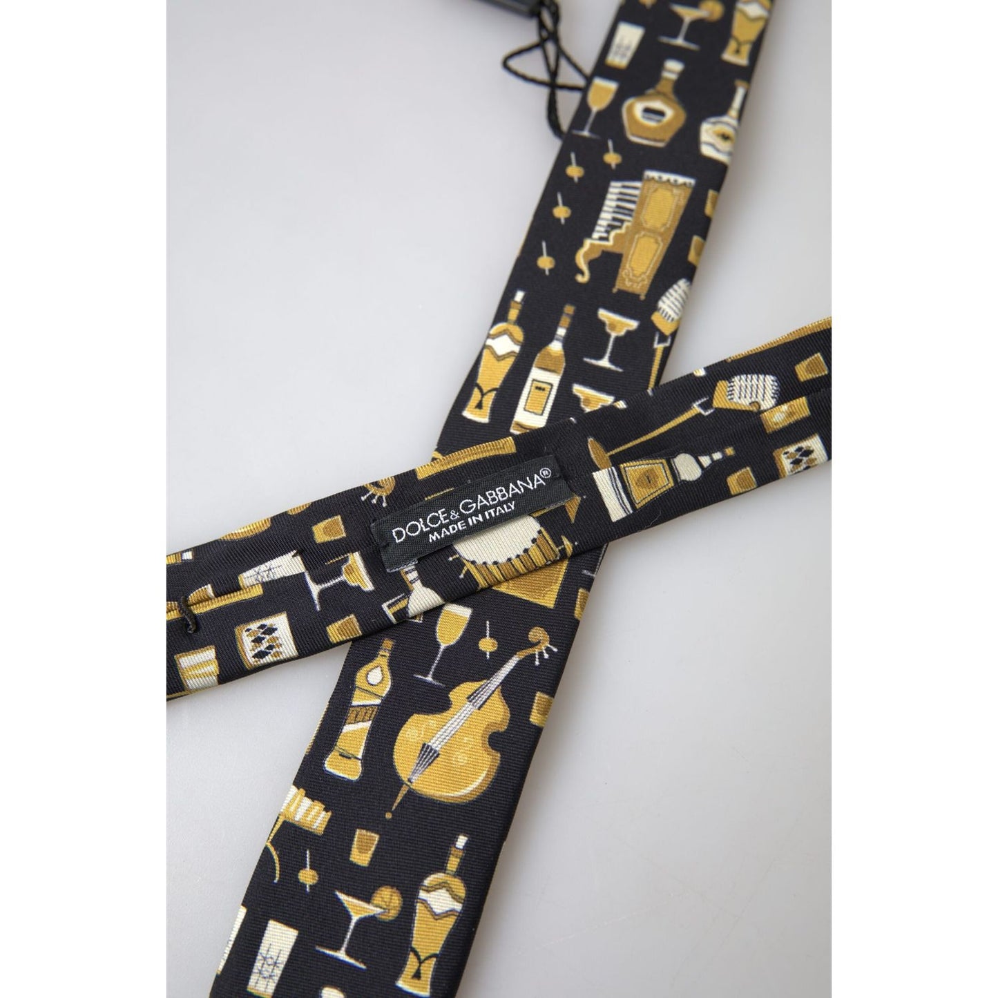 Dolce & Gabbana Exclusive Silk Tie with Musical Print Dolce & Gabbana