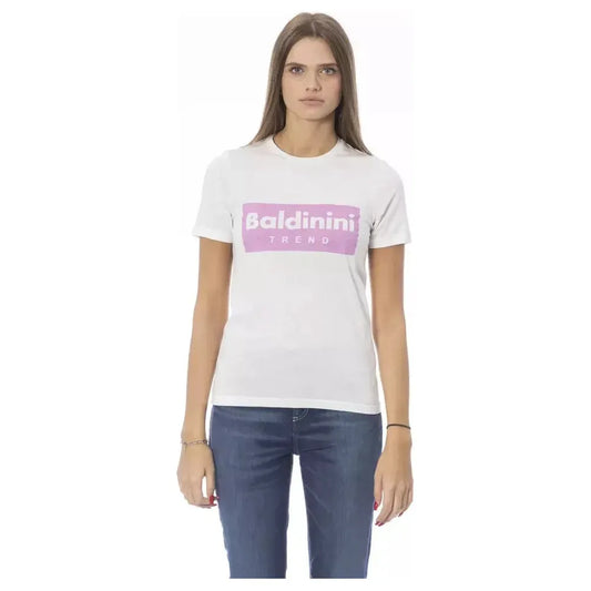 Baldinini Trend White Cotton Women T-Shirt Baldinini Trend