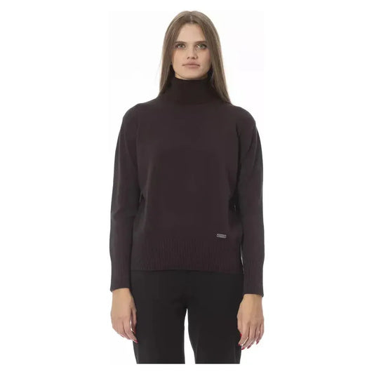 Baldinini Trend Brown Wool Women Sweater Baldinini Trend