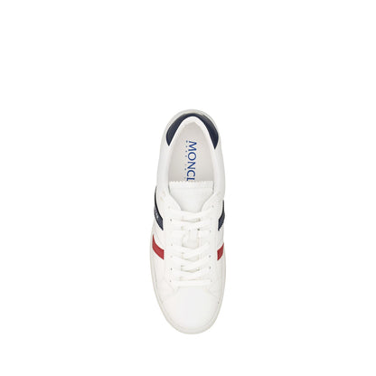 Moncler White Monaco M Low Top Sneakers Moncler