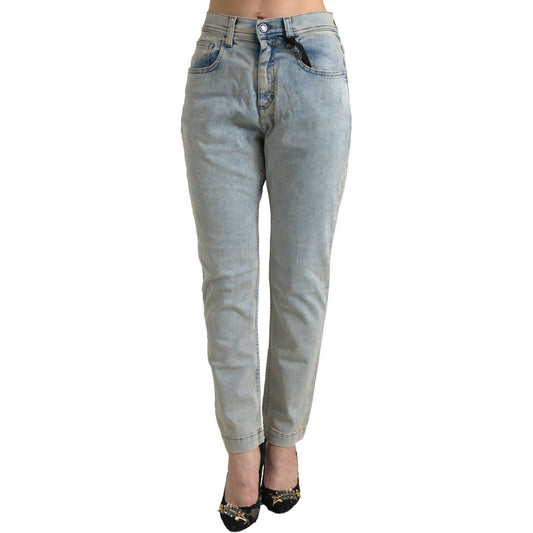 Dolce & Gabbana Chic Mid Waist Skinny Jeans in Blue Dolce & Gabbana