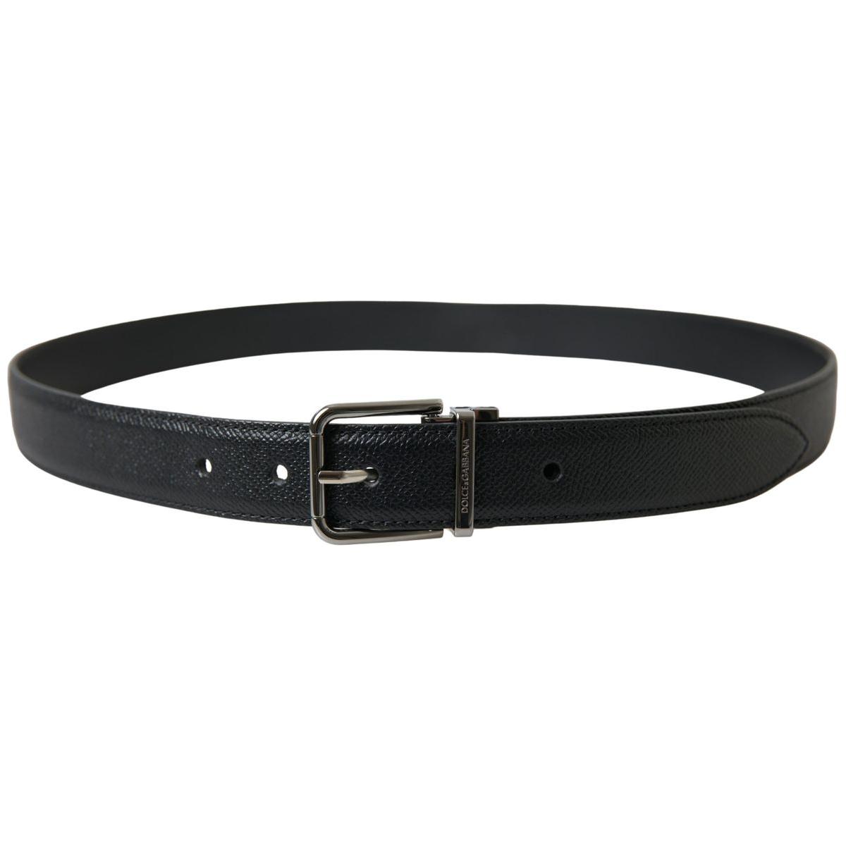 Dolce & Gabbana Elegant Black Leather Designer Belt Dolce & Gabbana