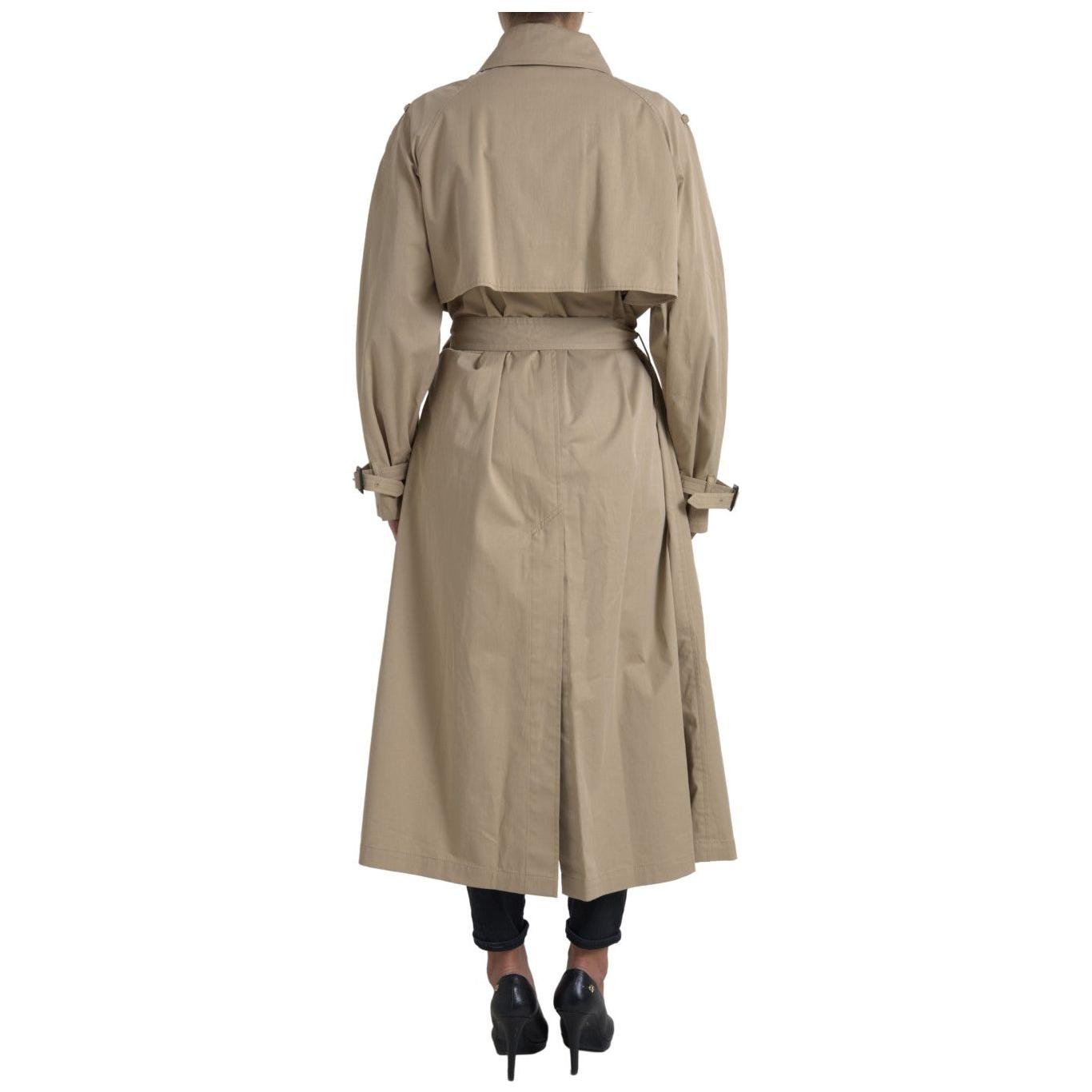 Dolce & Gabbana Elegant Double Breasted Trench Coat Dolce & Gabbana