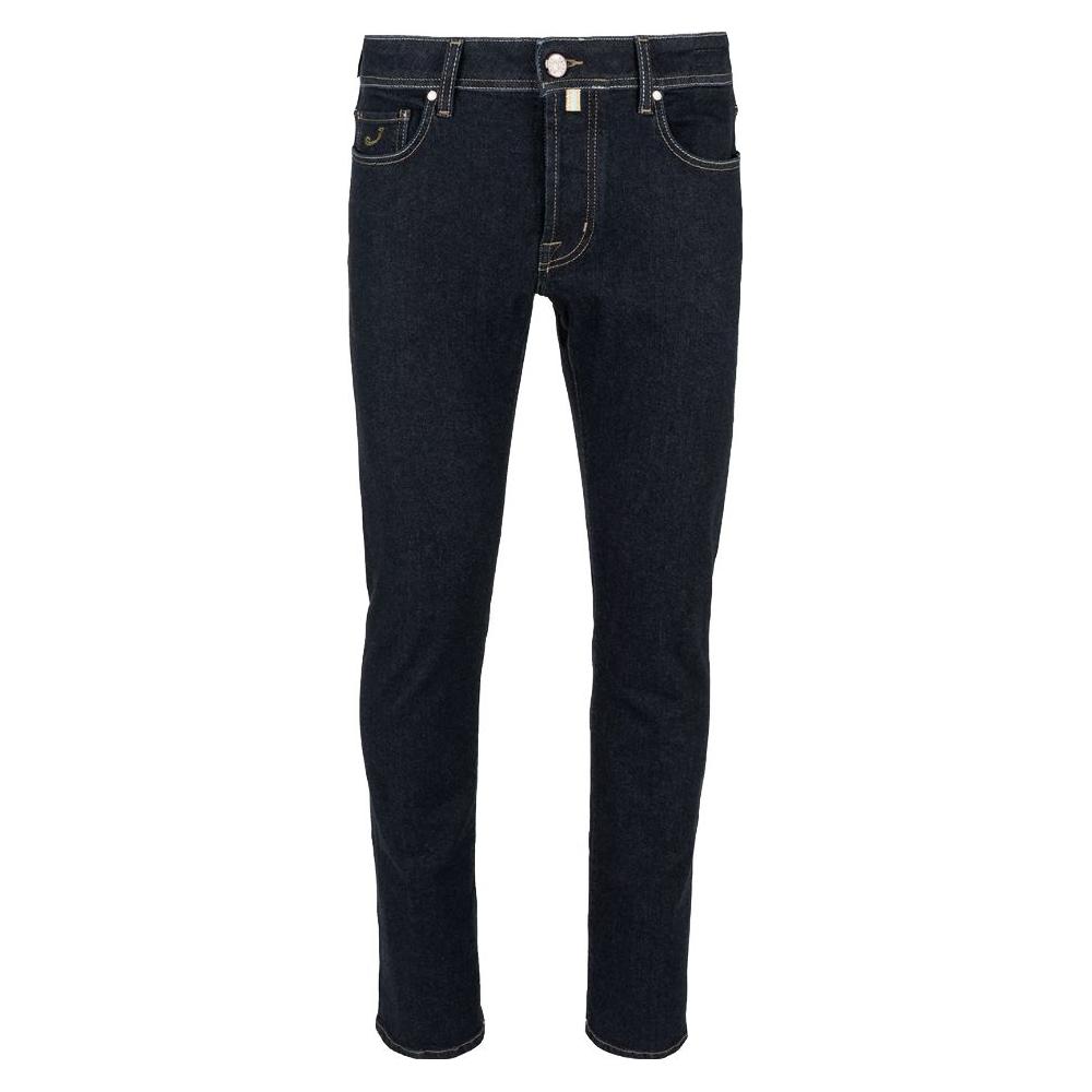 Jacob Cohen Elegant Slim Fit Dark Blue Designer Jeans Jacob Cohen