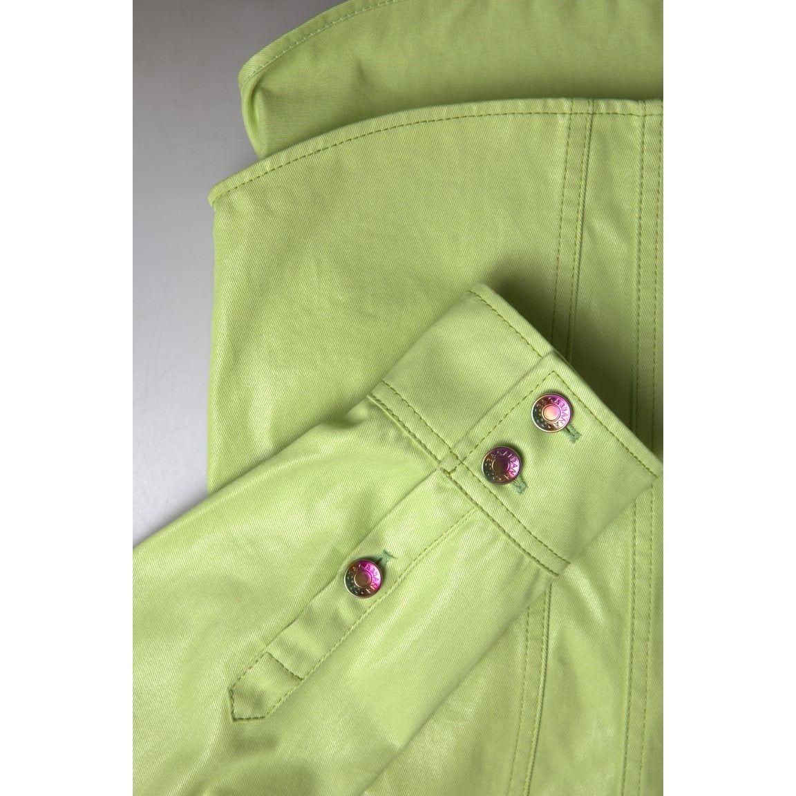 Dolce & Gabbana Elegant Light Green Cotton Button Down Shirt