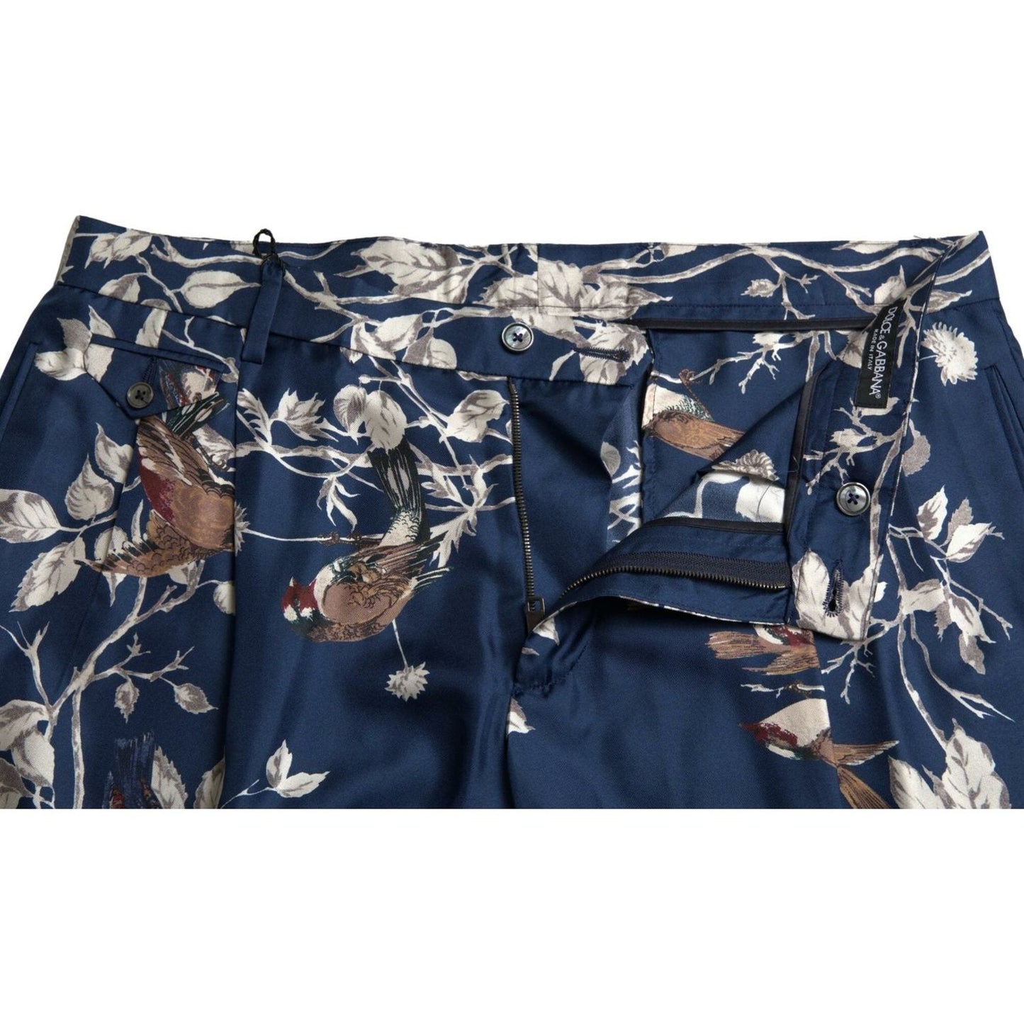 Dolce & Gabbana Silken Floral Bermuda Shorts in Blue Dolce & Gabbana