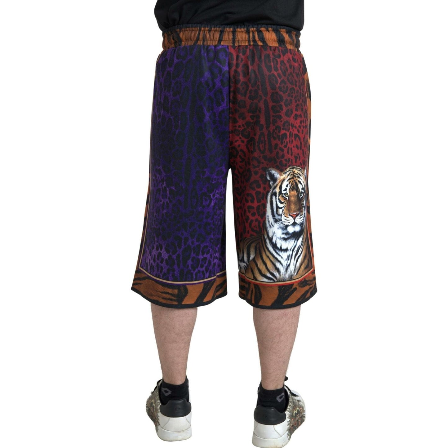 Dolce & Gabbana Chic Multicolor Bermuda Shorts with Exotic Print Dolce & Gabbana