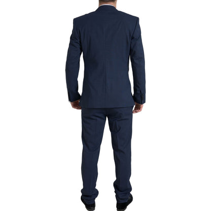 Dolce & Gabbana Blue 2 Piece Single Breasted SICILIA Suit