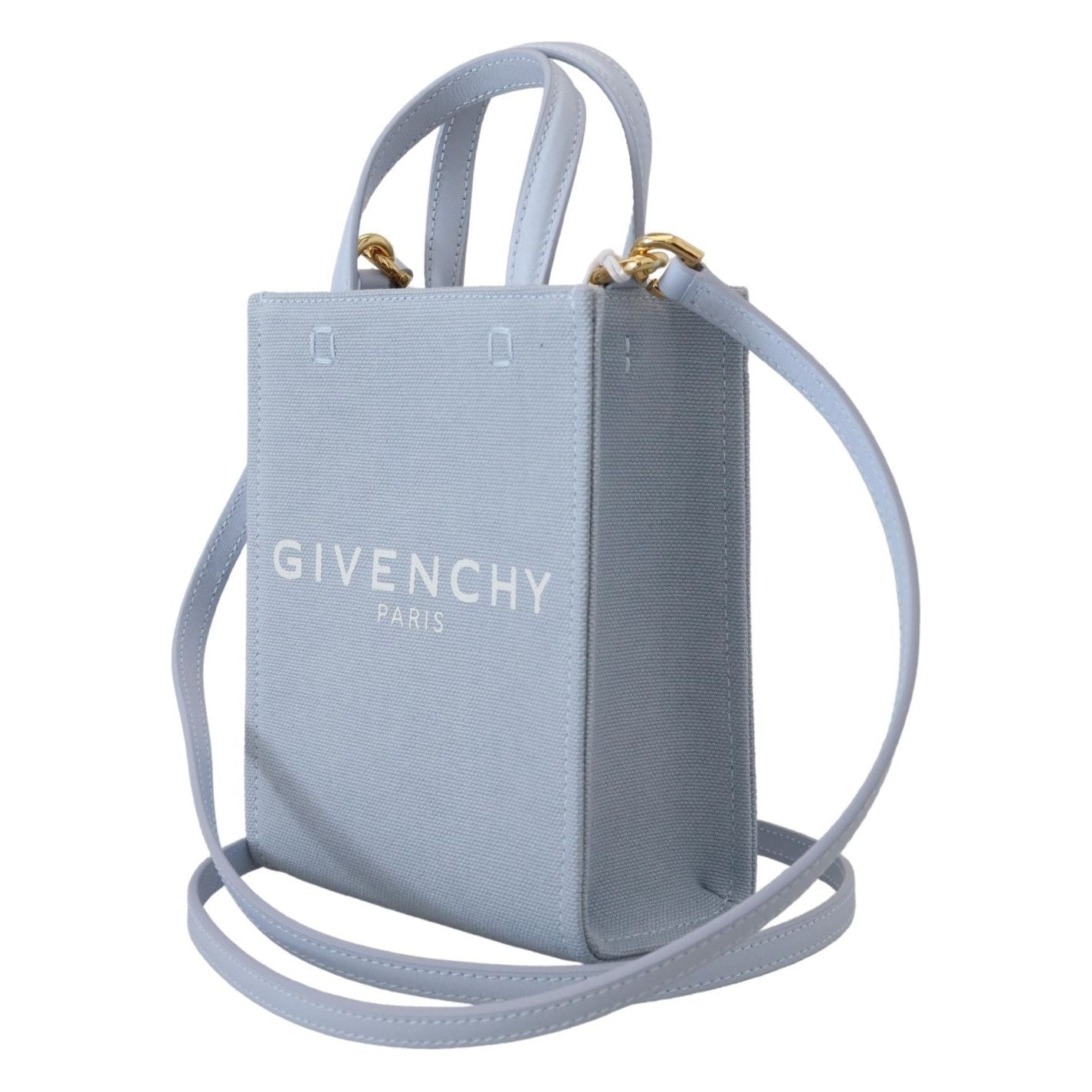 Givenchy Blue Coated Canvas Vertical Cloud Mini Shoulder Bag Givenchy