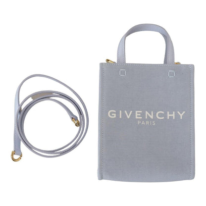 Givenchy Blue Coated Canvas Vertical Cloud Mini Shoulder Bag Givenchy