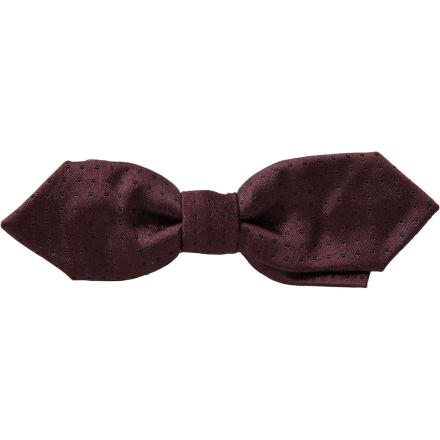 Dolce & Gabbana Elegant Bordeaux Silk Bow Tie Dolce & Gabbana