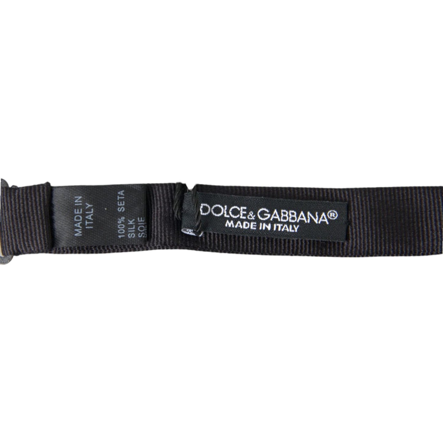 Dolce & Gabbana Elegant Silk Black Bow Tie for Sophisticated Style Dolce & Gabbana