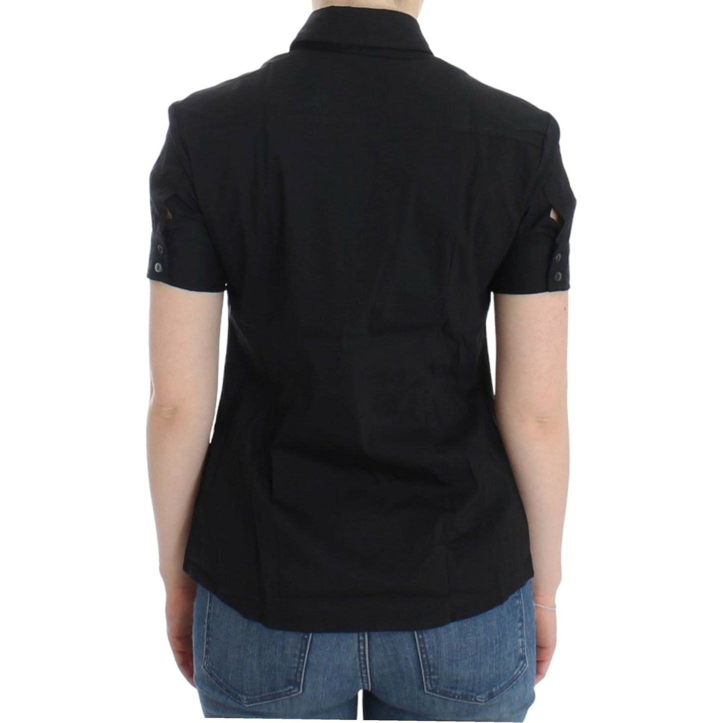 John Galliano Black cotton shirt top