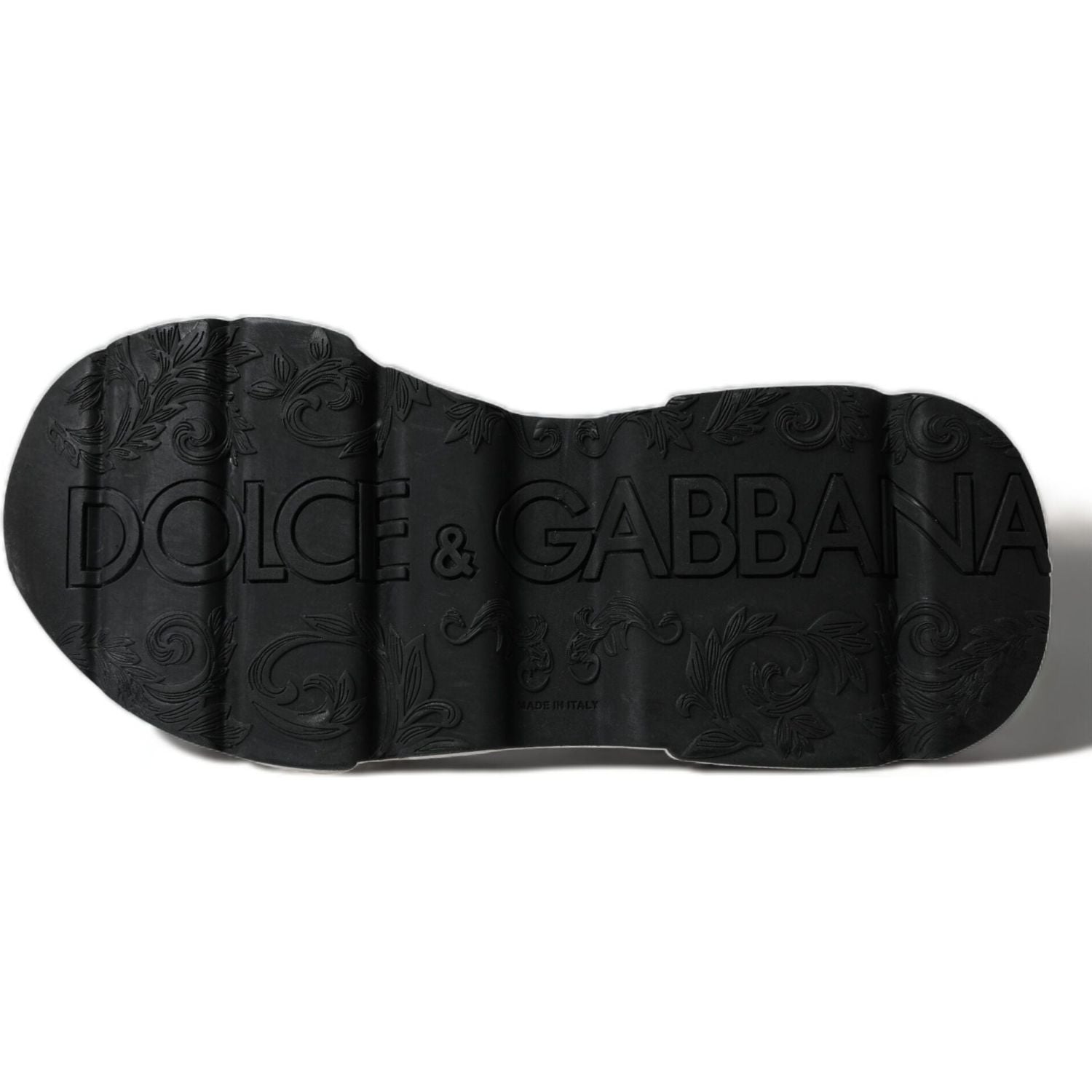 حذاء رياضي Daymaster جلدي أنيق باللونين الأبيض والأسود من Dolce &amp; Gabbana