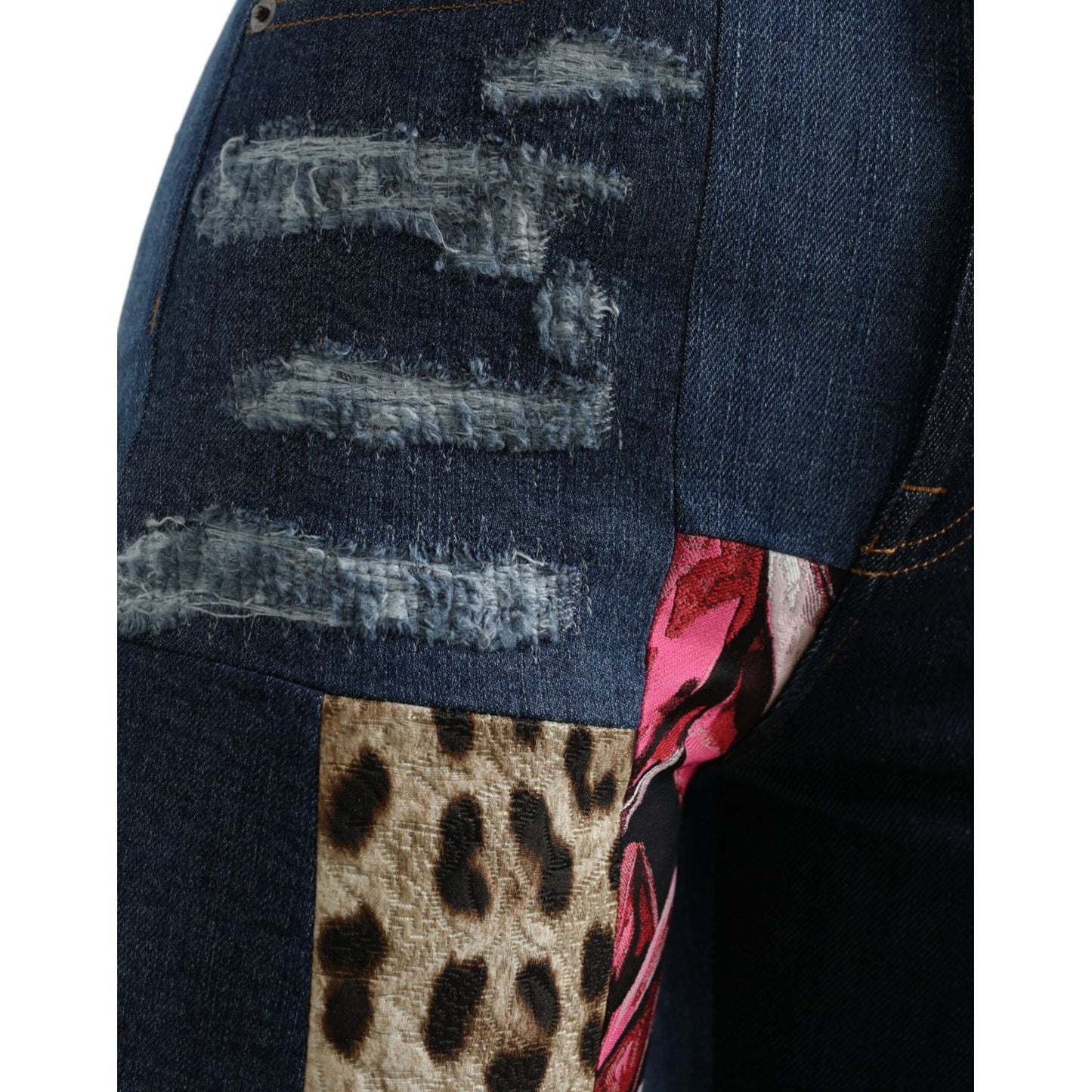 Dolce & Gabbana Vibrant Patchwork Skinny Jeans Dolce & Gabbana