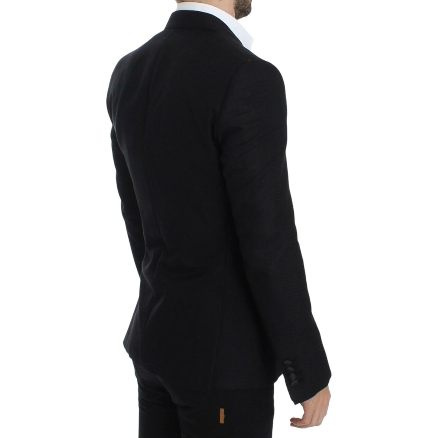 Dolce & Gabbana Elegant Black Silk Blend Sicilia Blazer Dolce & Gabbana