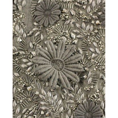 Dolce & Gabbana Black floral crystal embedded dress