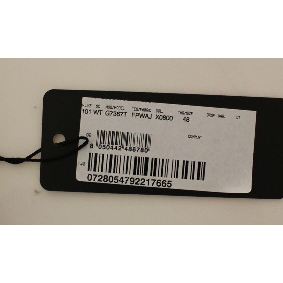 سترة أنيقة مخططة باللون الرمادي من دولتشي آند غابانا مصنوعة من الصوف والحرير