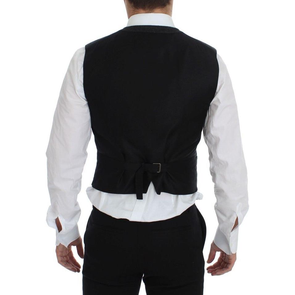 سترة أنيقة من مزيج الصوف باللون الرمادي من دولتشي آند غابانا