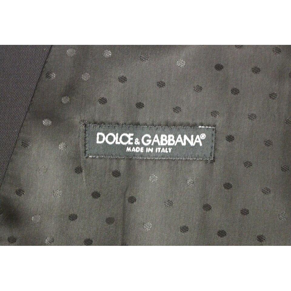 Dolce & Gabbana Elegant Black Wool Silk Dress Vest Dolce & Gabbana