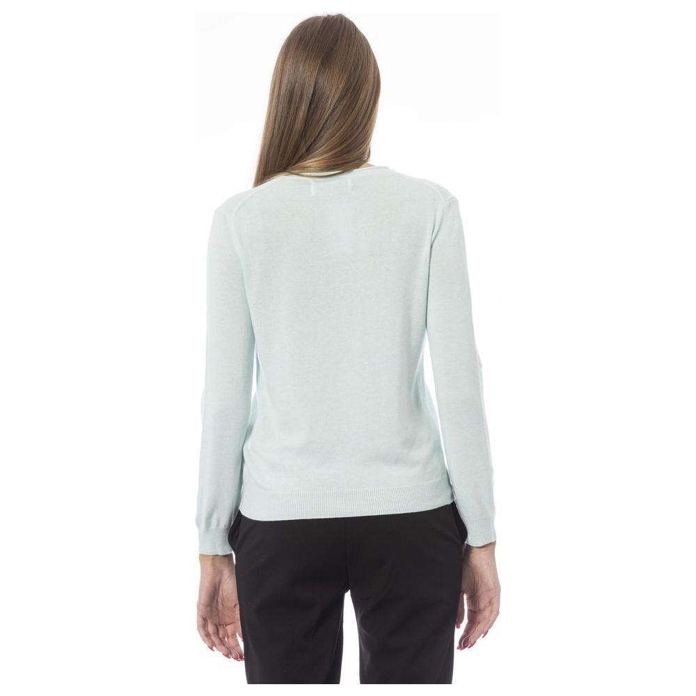 Baldinini Trend Light Blue Cashmere Women Sweater Baldinini Trend