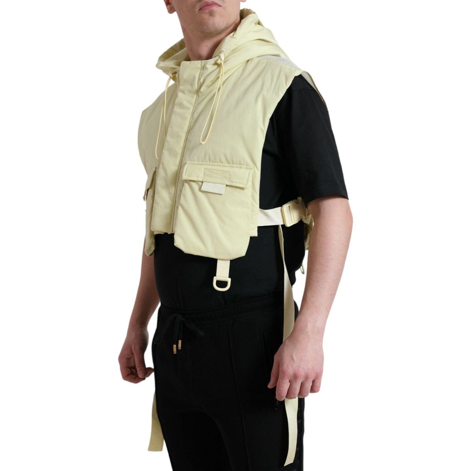 سترة بغطاء رأس من دولتشي آند غابانا صن شاين باللون الأصفر