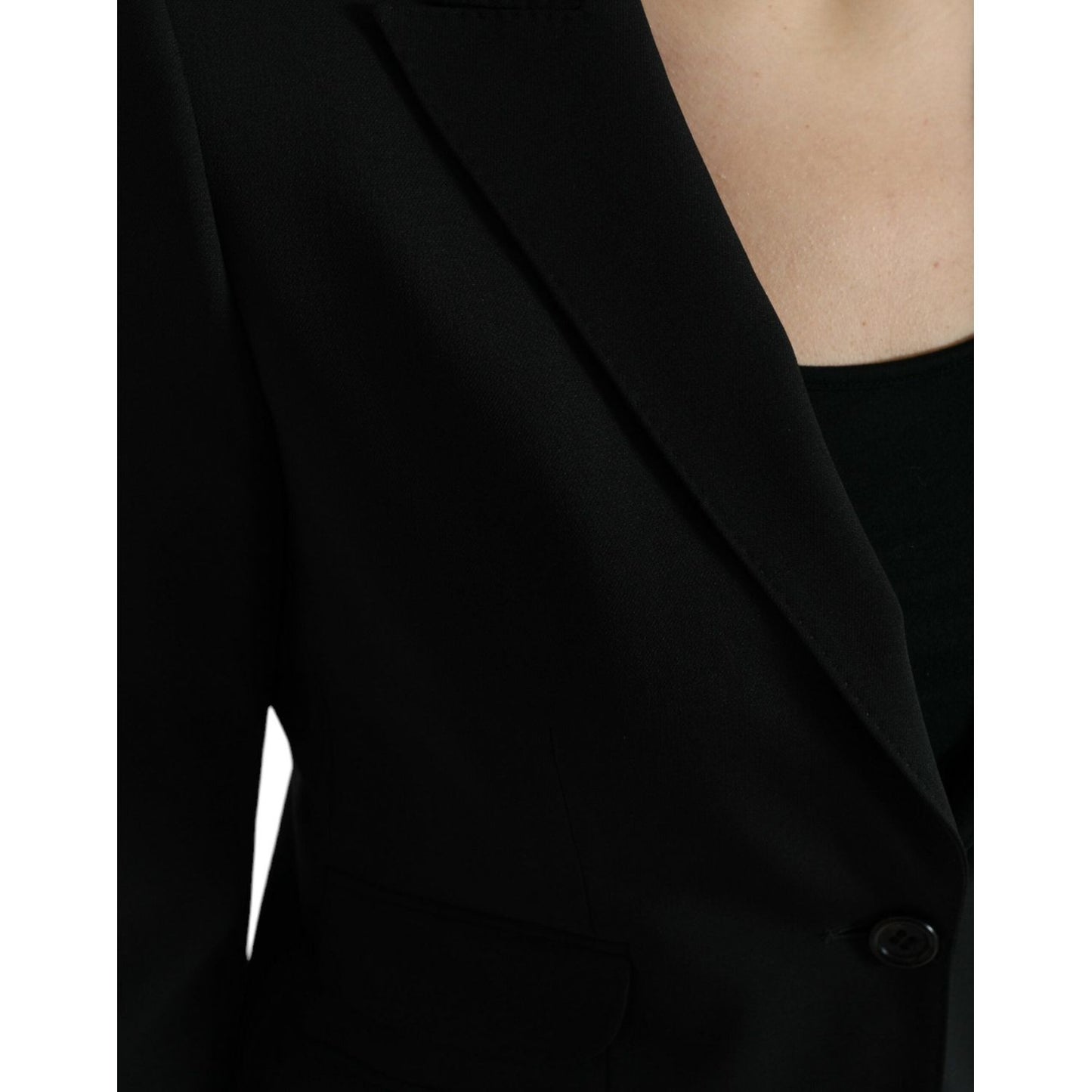 Dolce & Gabbana Chic Wool Blend Peak Lapel Blazer Dolce & Gabbana