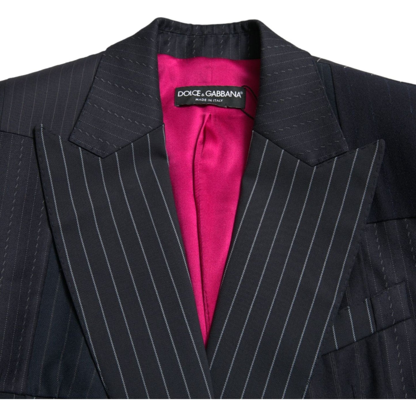 Dolce & Gabbana Elegant Striped Virgin Wool Blazer Dolce & Gabbana